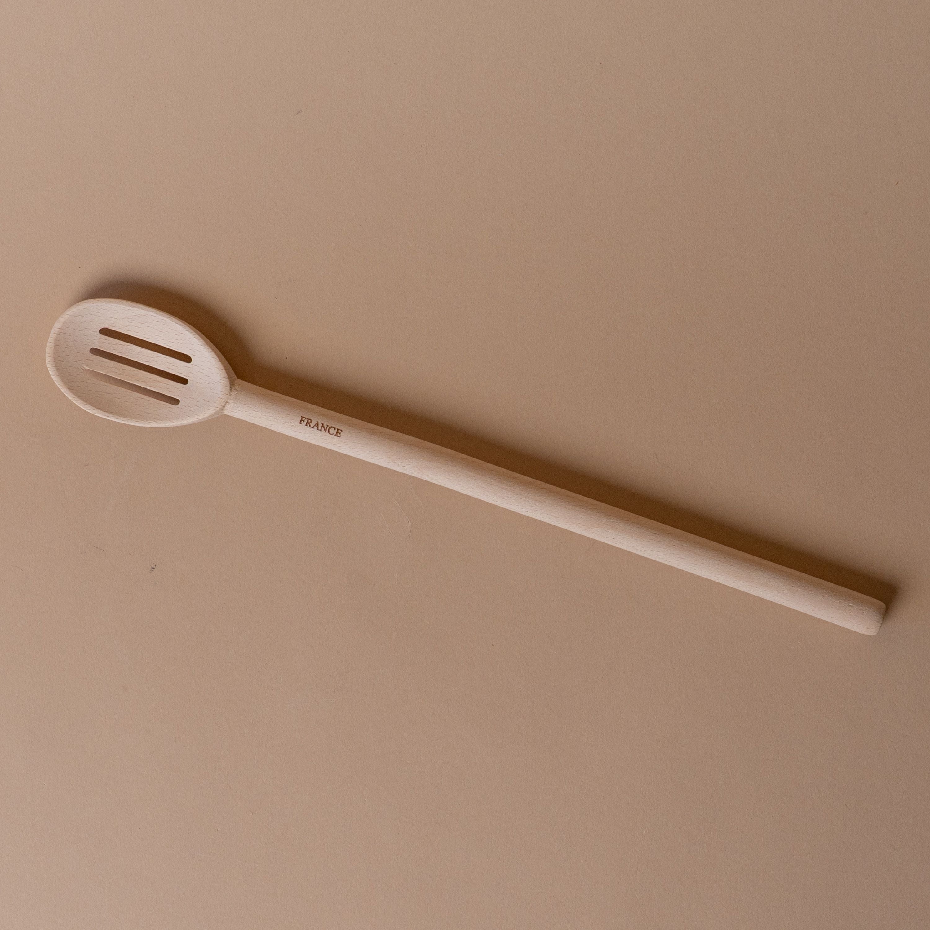 Beechwood Slotted Cooking Spoon