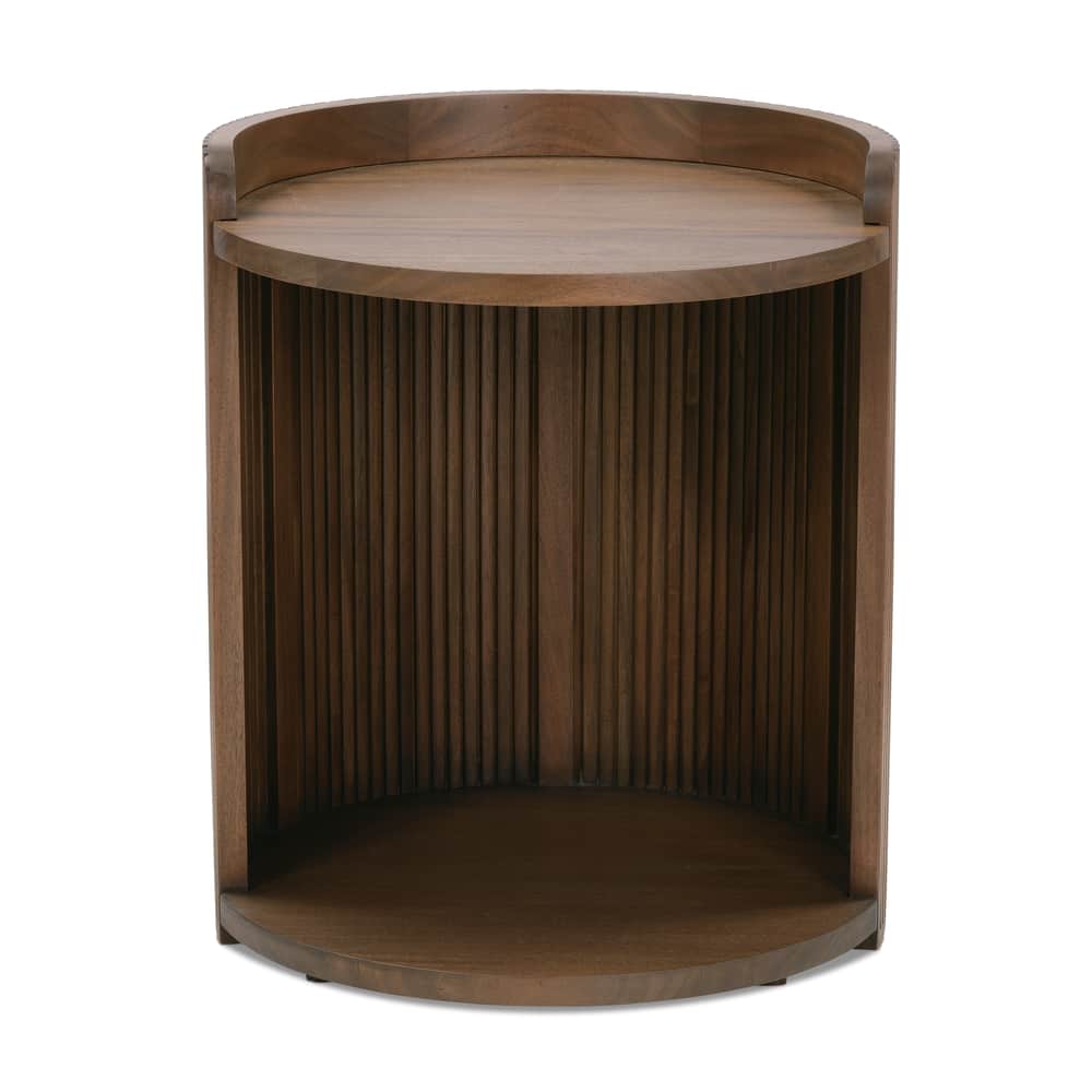 Kindred Round Open Side Table, Sesamee