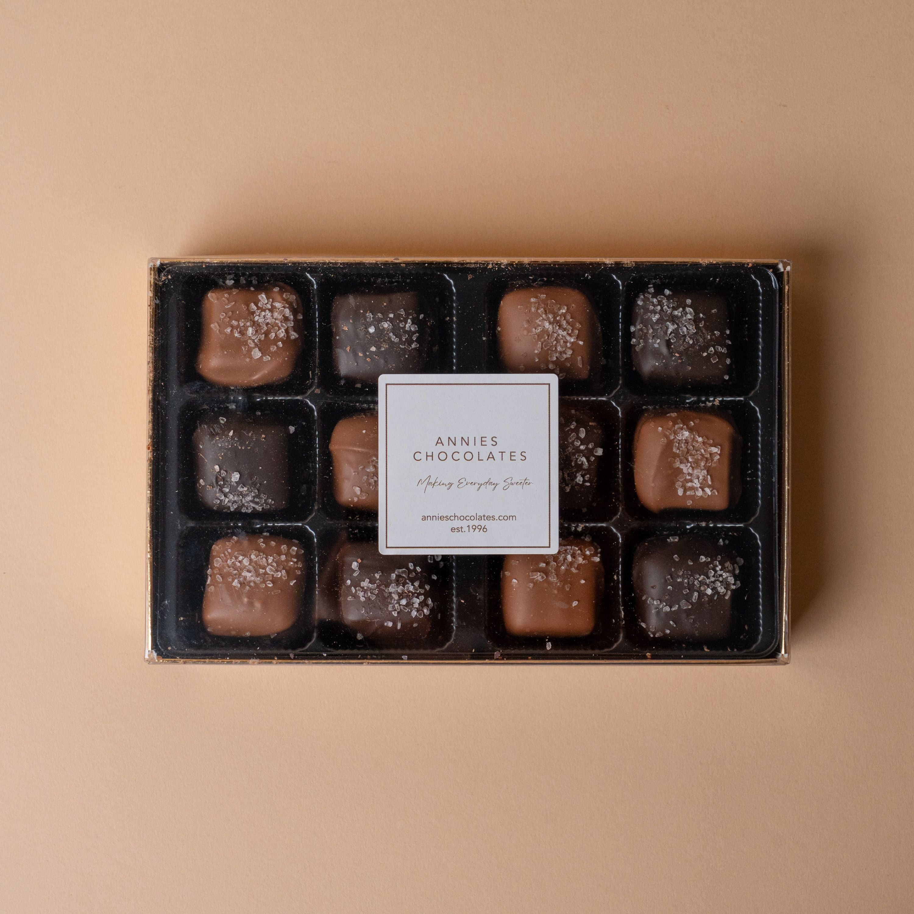 Annies Milk & Dark Chocolate Sea Salt Caramels chocolate ANNIES CHOCOLATES (Faire)