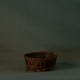 Vintage Dark Rattan Basket - Rug & Weave