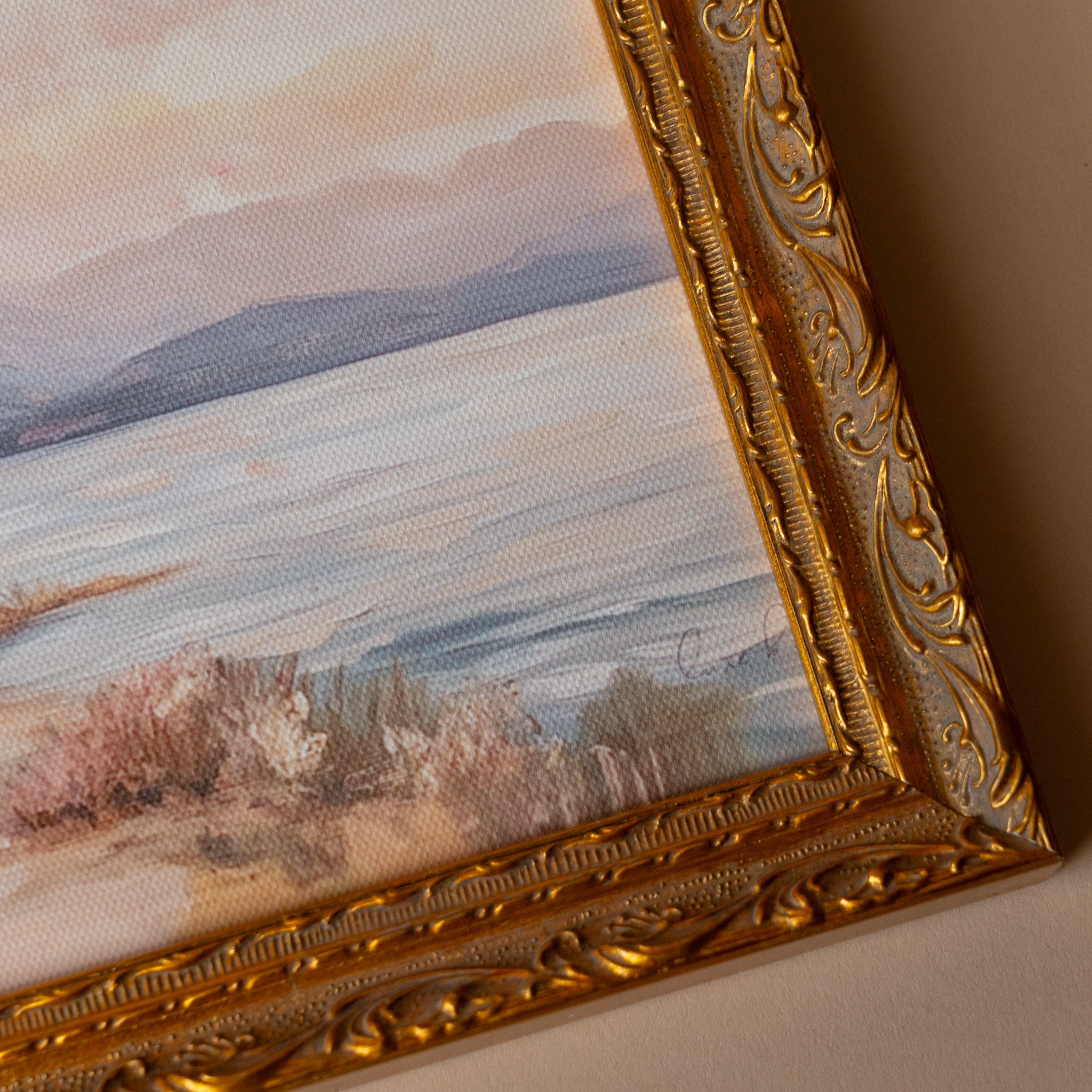"The Cottage" Framed Vintage Inspired Art Print ARTWORK - print Luxe B Co (Faire)