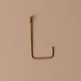 Handmade Brass Single Hook wall hook Fog Linen Work Small