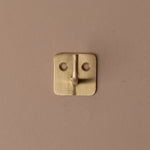 Brass Plate Single Wall Hook wall hook Fog Linen Work