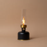 Mini LED Chimney Lantern Lamp Table Lamps Abbott Collection Black