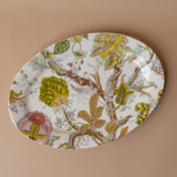 Botanical Print Stoneware Platter