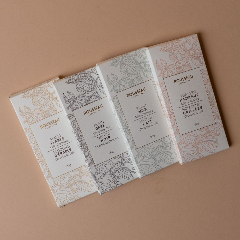 Assorted Chocolate Bars by Rousseau Chocolatier chocolate Rousseau Chocolatier (Faire)