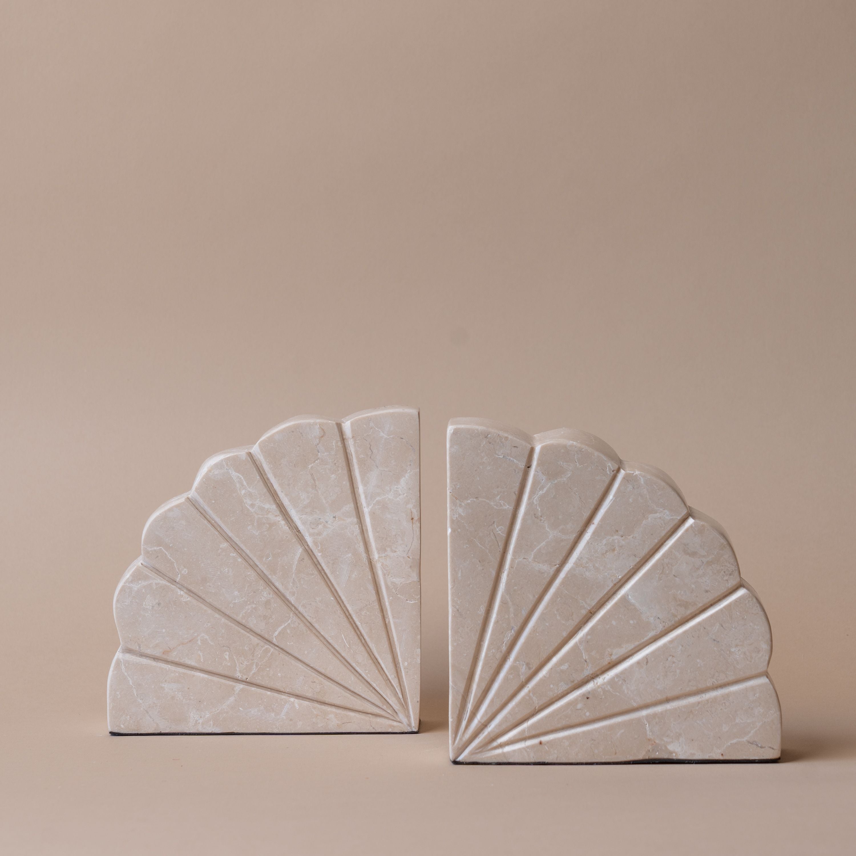 Fanned Marble Bookend Set bookends A&B Home Group Inc. (Faire)