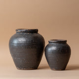 Blackened Terracotta Vase
