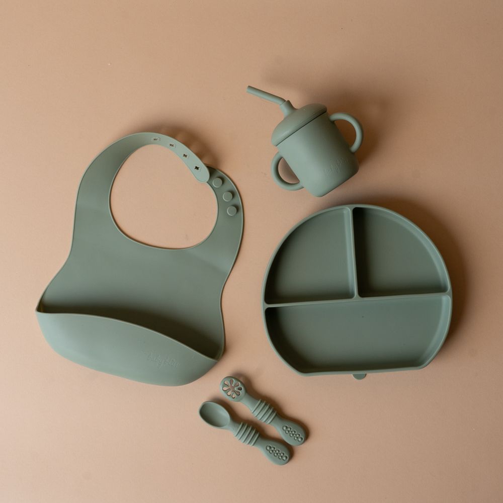 Little One Feeding Set, Sage