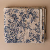 Toile Pattern Kantha Throw Blanket