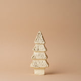Carved Paper Mache Holiday Tree