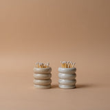 Speckled Ceramic Match Pot matches Mimi & August (Faire)