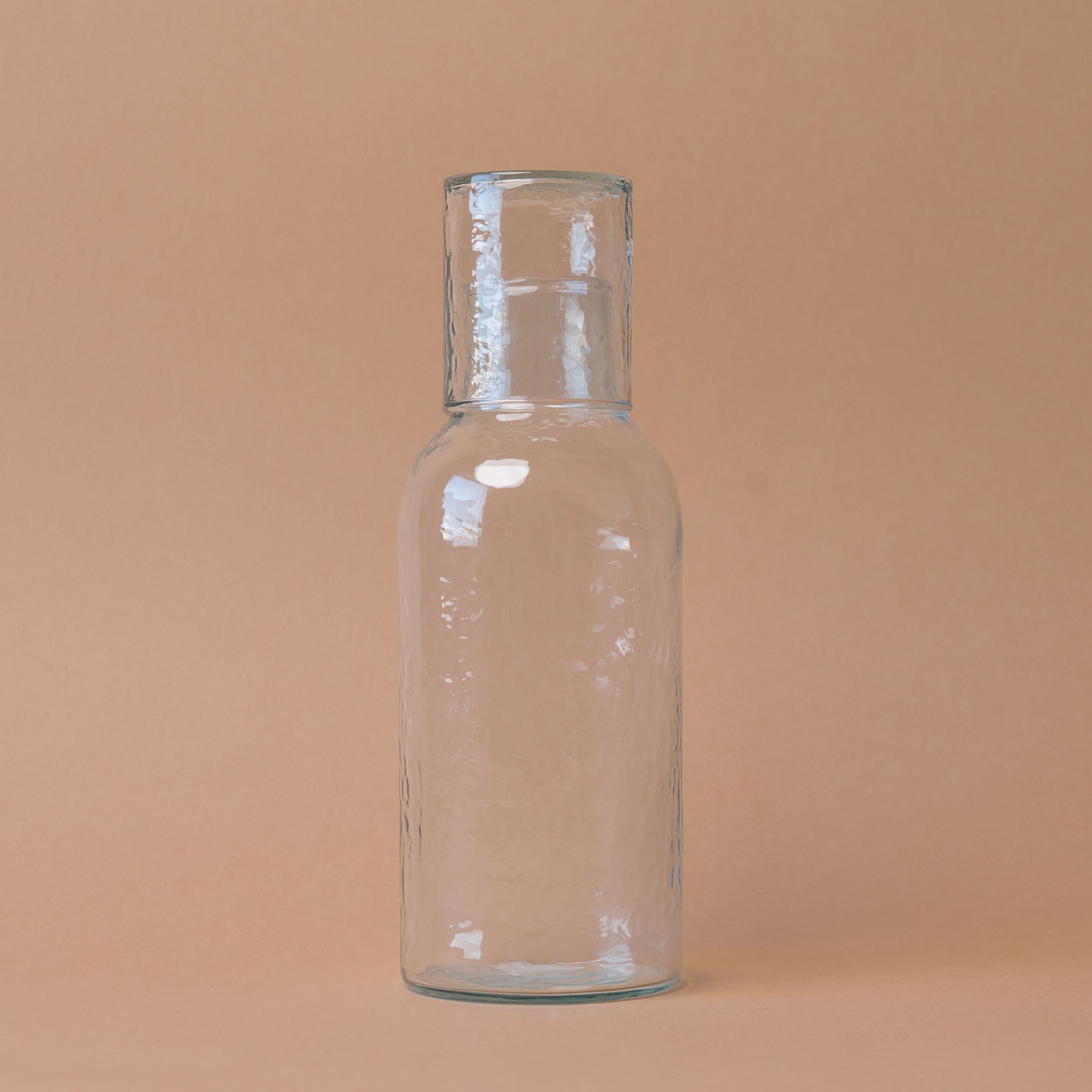 Handblown Hammered Carafe with Lid carafe Acacia Creations (Faire)