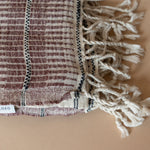 Multi Stripe Bath Towel with Twisted Tassels bath towel Pokoloko
