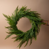 Faux Cypress Wreath