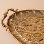 Oval Filigree Metal Tray tray Silver Tree Home & Holiday (Faire)