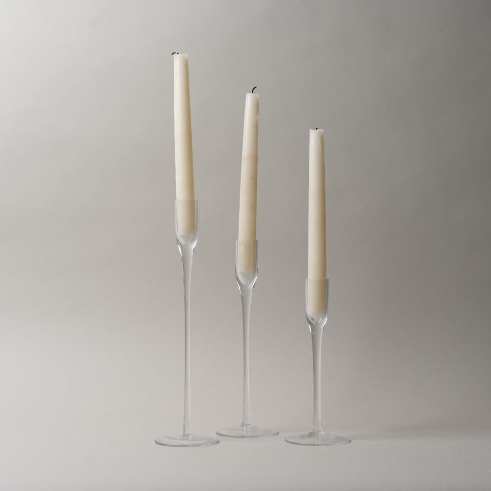 Flute Style Glass Taper Holder – view 2