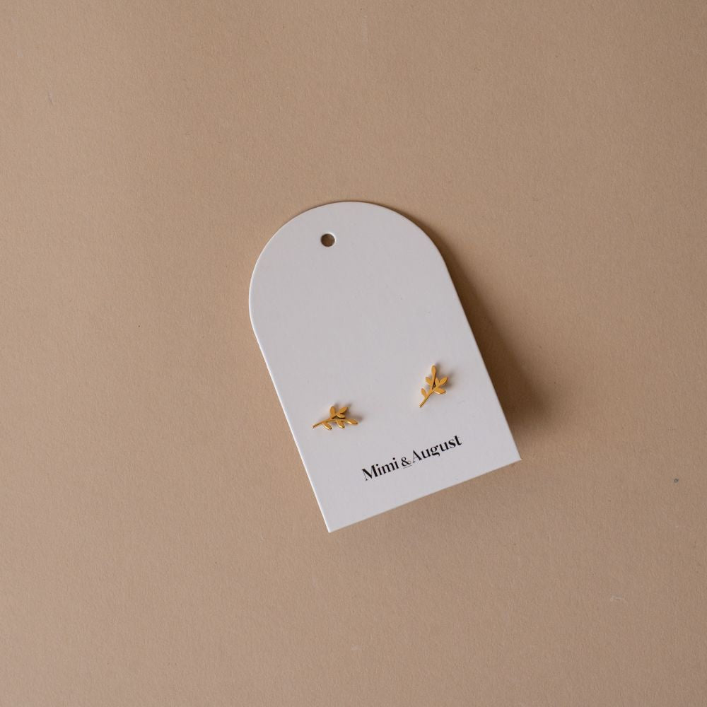 Gold Plated Branch Earrings - Rug & Weave