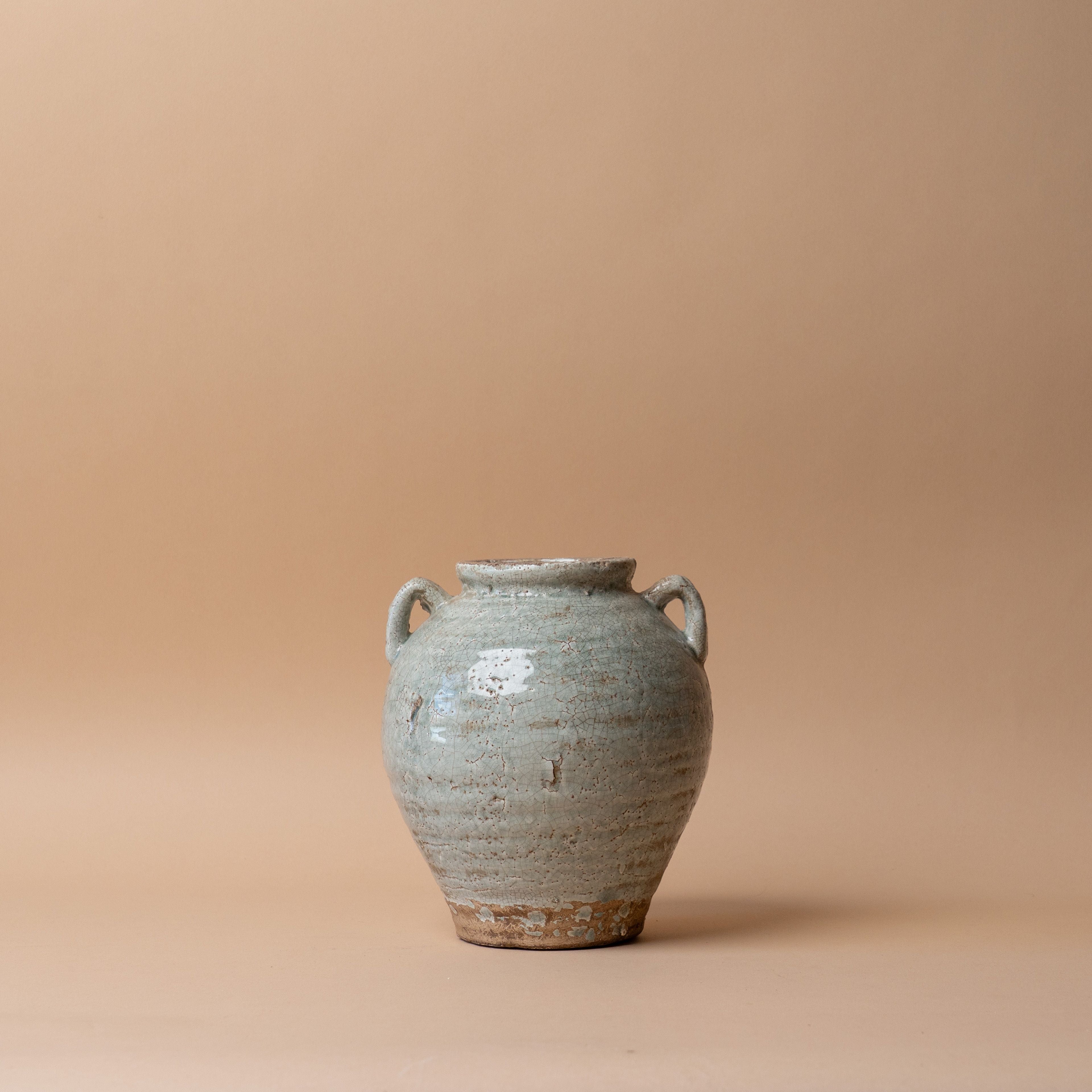 Vintage Inspired Crackle Glaze Vase