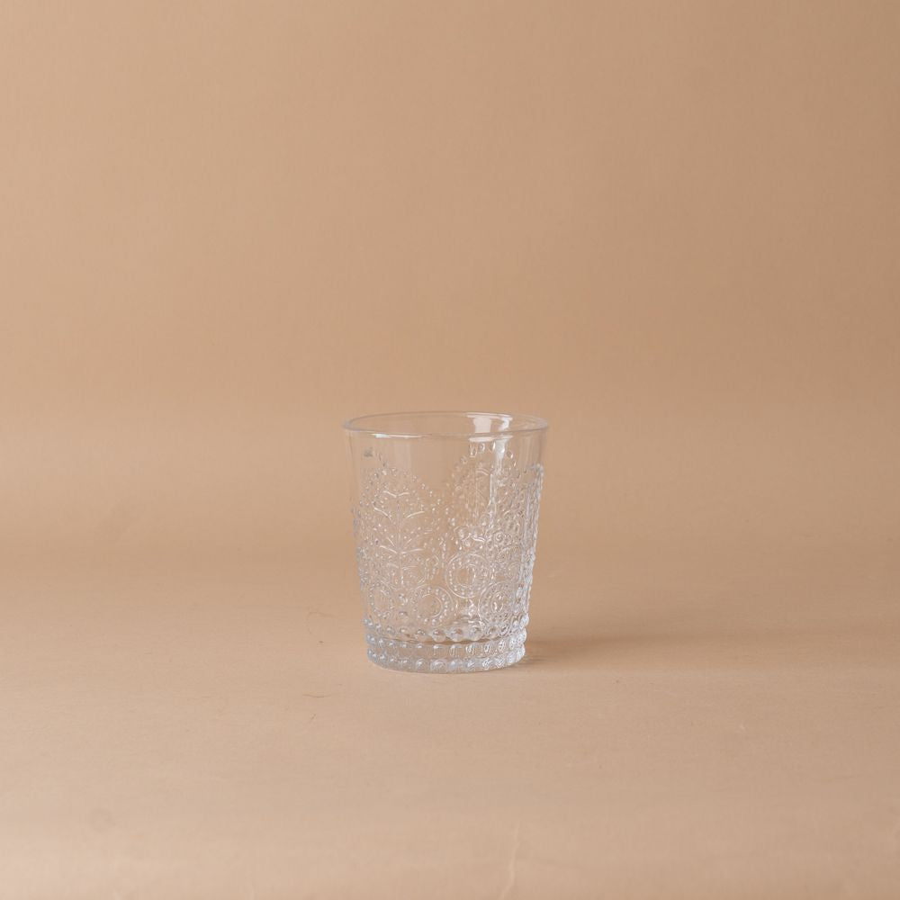 Lace Pressed Tumbler glass tumbler Abbott Collection