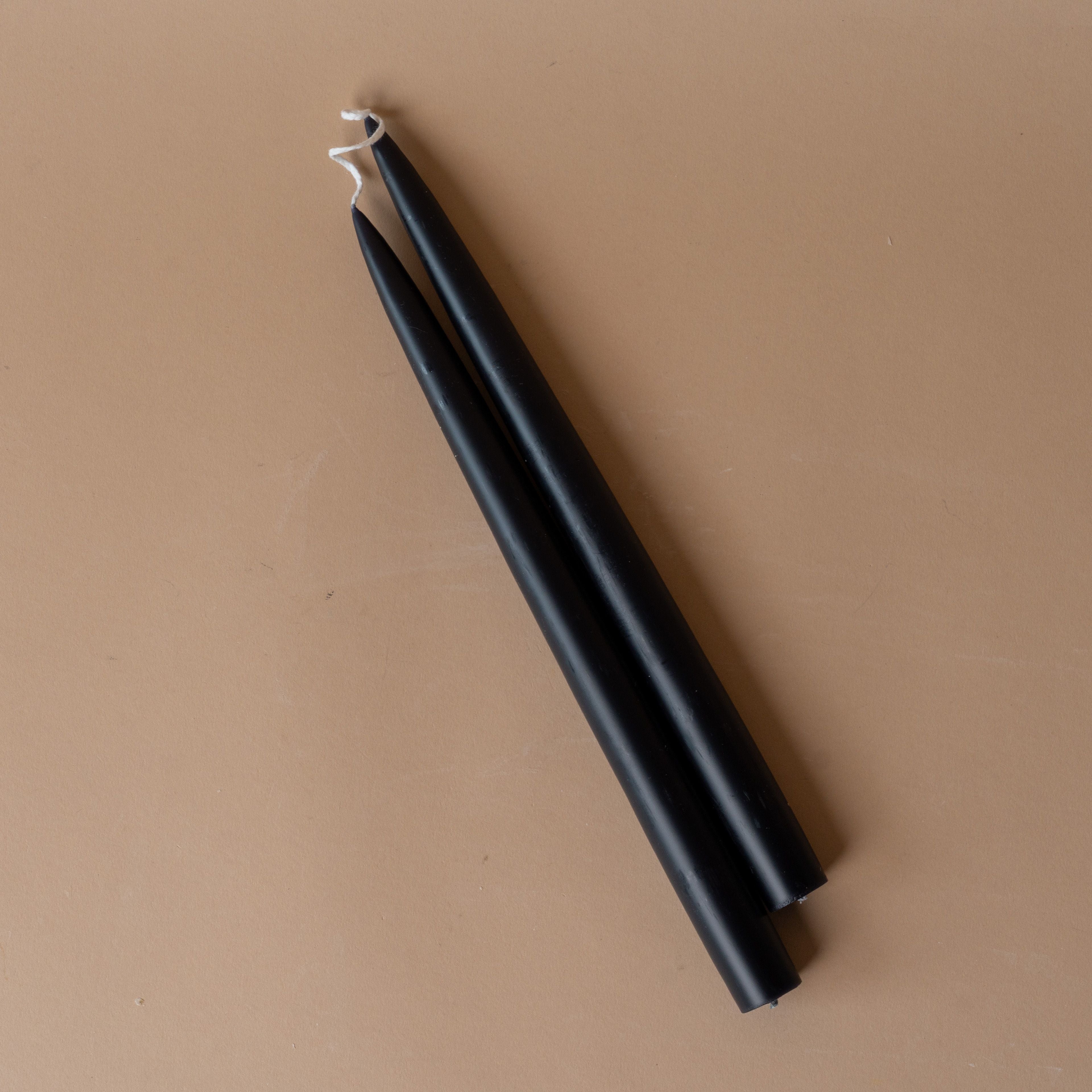 Classic 12" Taper Candles candle set Old Country Design (ShopZio) Black