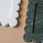 Square Marble Scalloped Tray tray Luxe B Co (Faire)