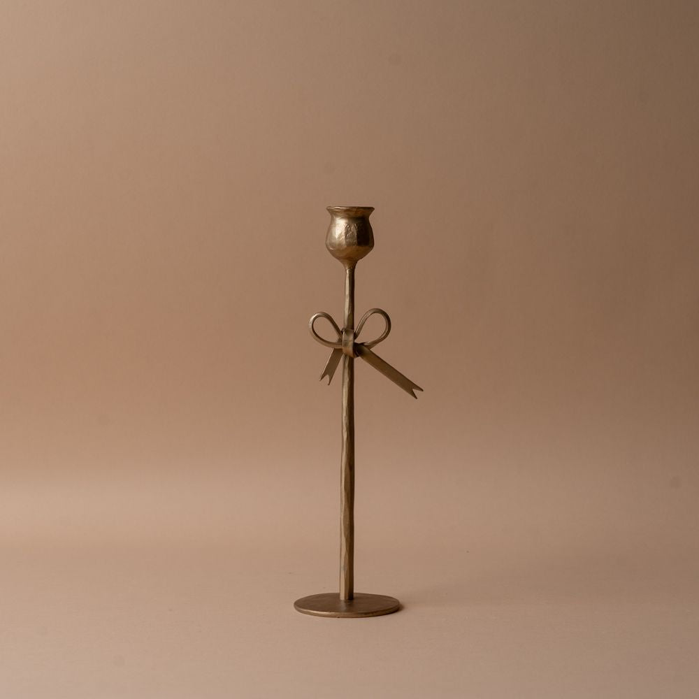 Forged Iron Bow Candle Holder candle holder Creative Co-op (DYA) Large