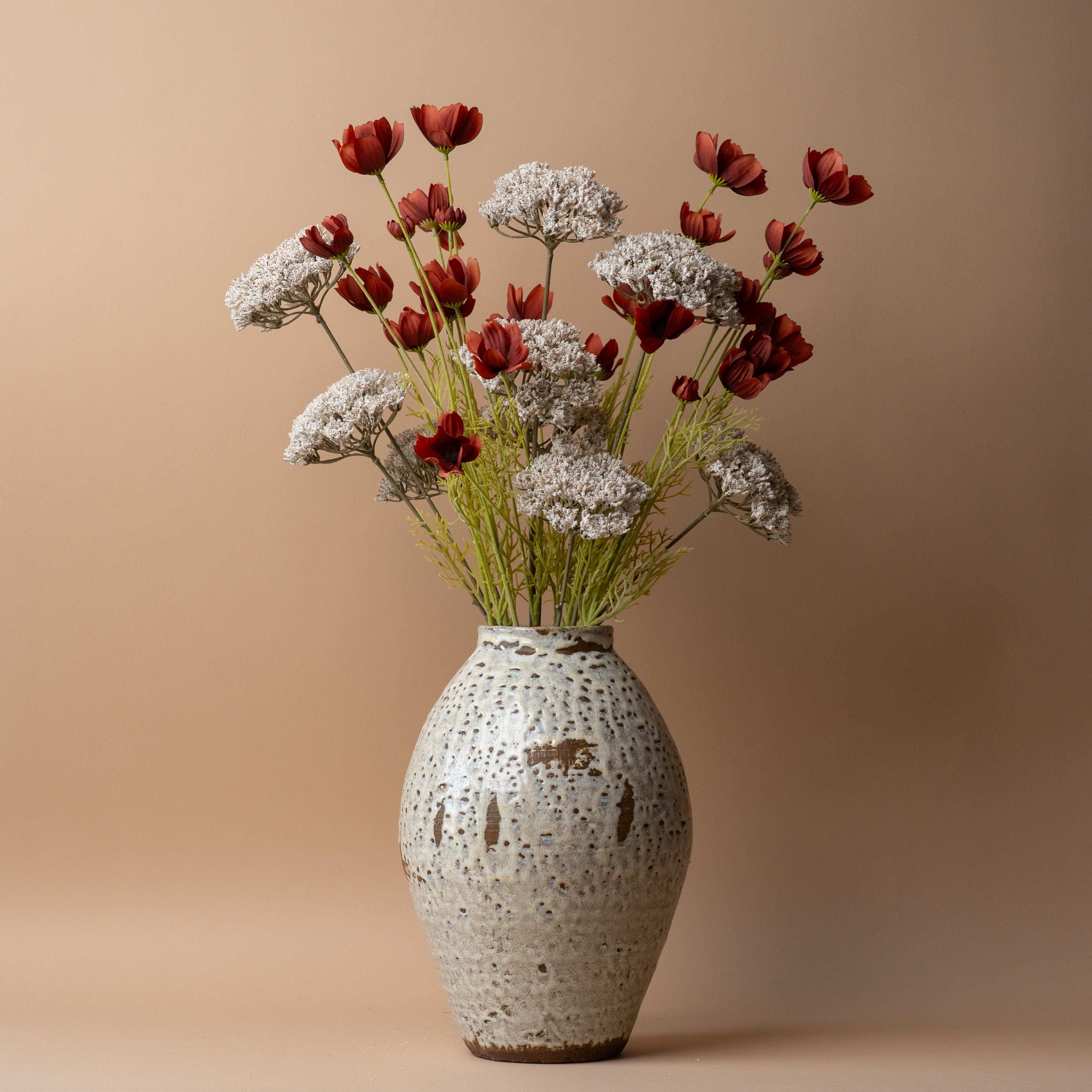 Textured Terracotta Vase