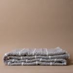 Striped Throw Blanket with Frayed Fringe blanket Brunelli (ShopZio)