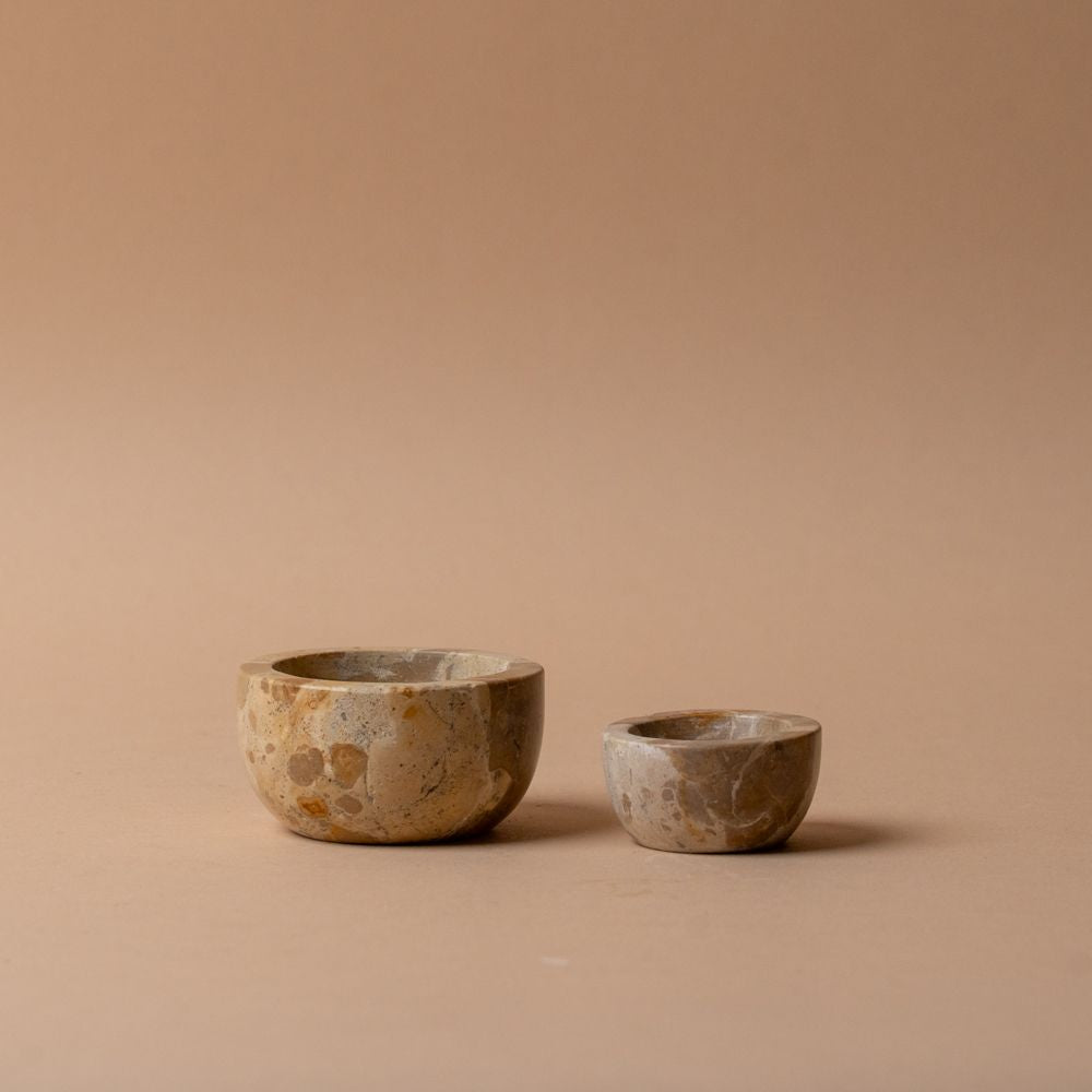 Chocolate Marble Mini Dish dish Luxe B Co (Faire)