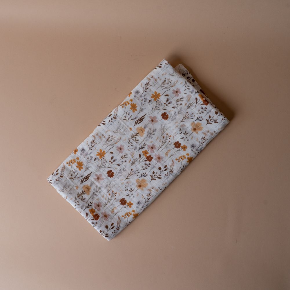 Muslin Cotton Swaddle FINNBIRD - swaddle Minika (Faire) Wildflowers
