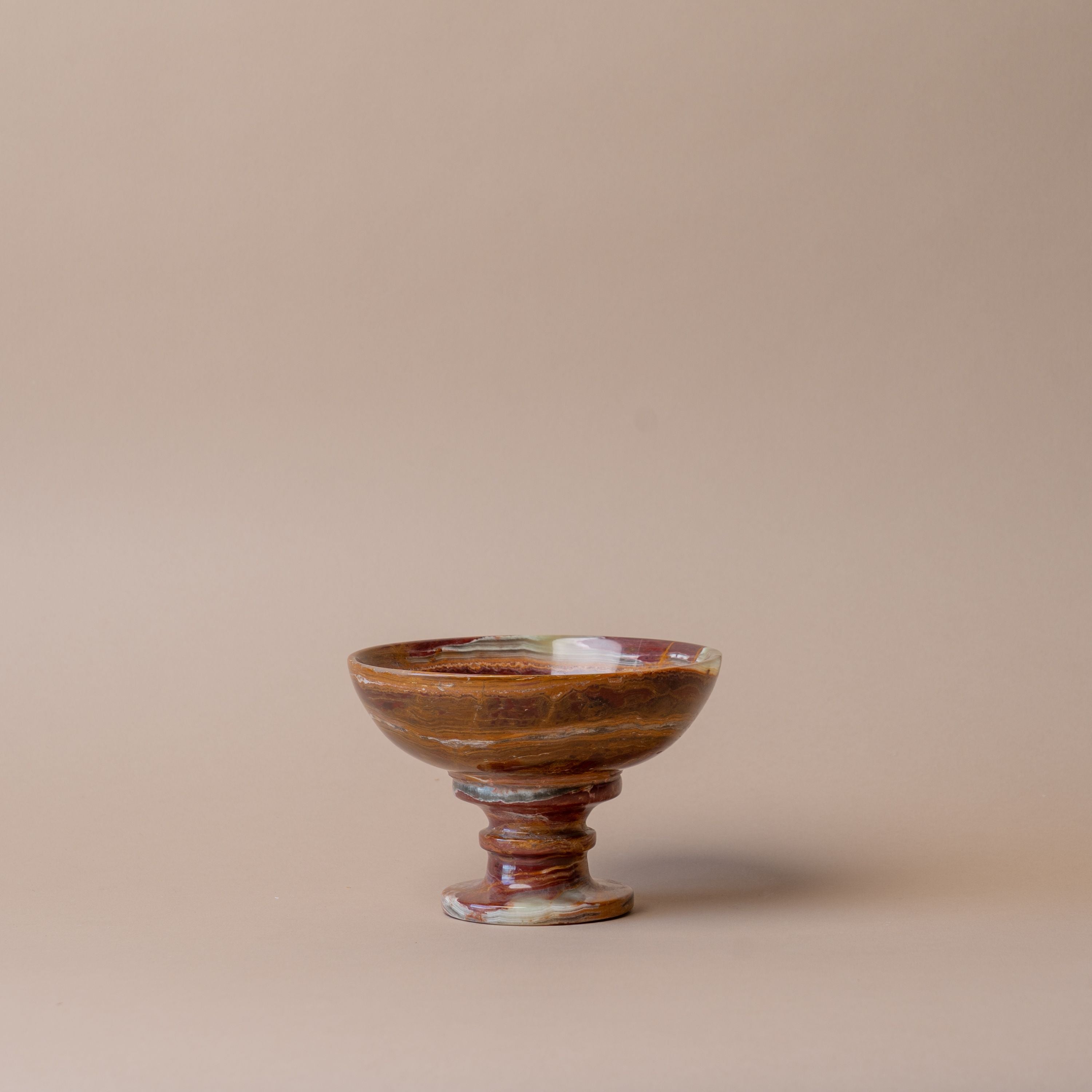 Onyx Pedestal Bowl bowl Marigold Market (Faire)