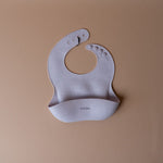 Silicone Bib FINNBIRD - bib Minika (Faire) Lavender Speckle