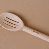 Beechwood Slotted Cooking Spoon wood spoon David Shaw