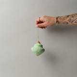 Handmade Paper Mache Ornament - Layered Shape CHRISTMAS 2025 Creative Co-op (DYA) Mint Dot