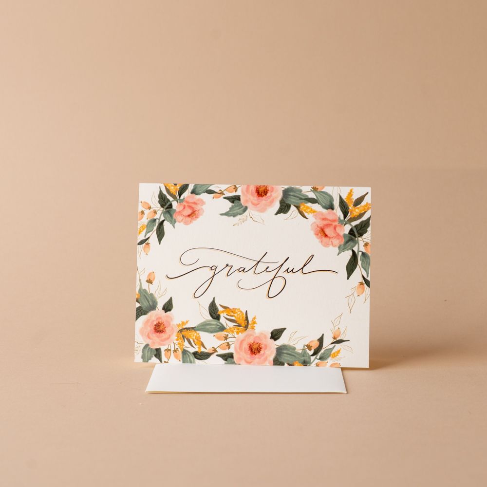 Floral Grateful Card