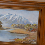 Small Vintage Oil Painting VINTAGE - artwork Rug and Weave
