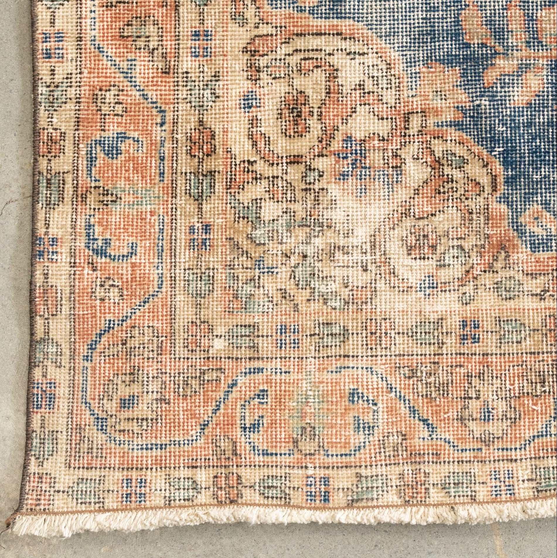 4' x 7' Vintage Turkish Oushak Rug VINTAGE - rug Rug & Weave Rugs