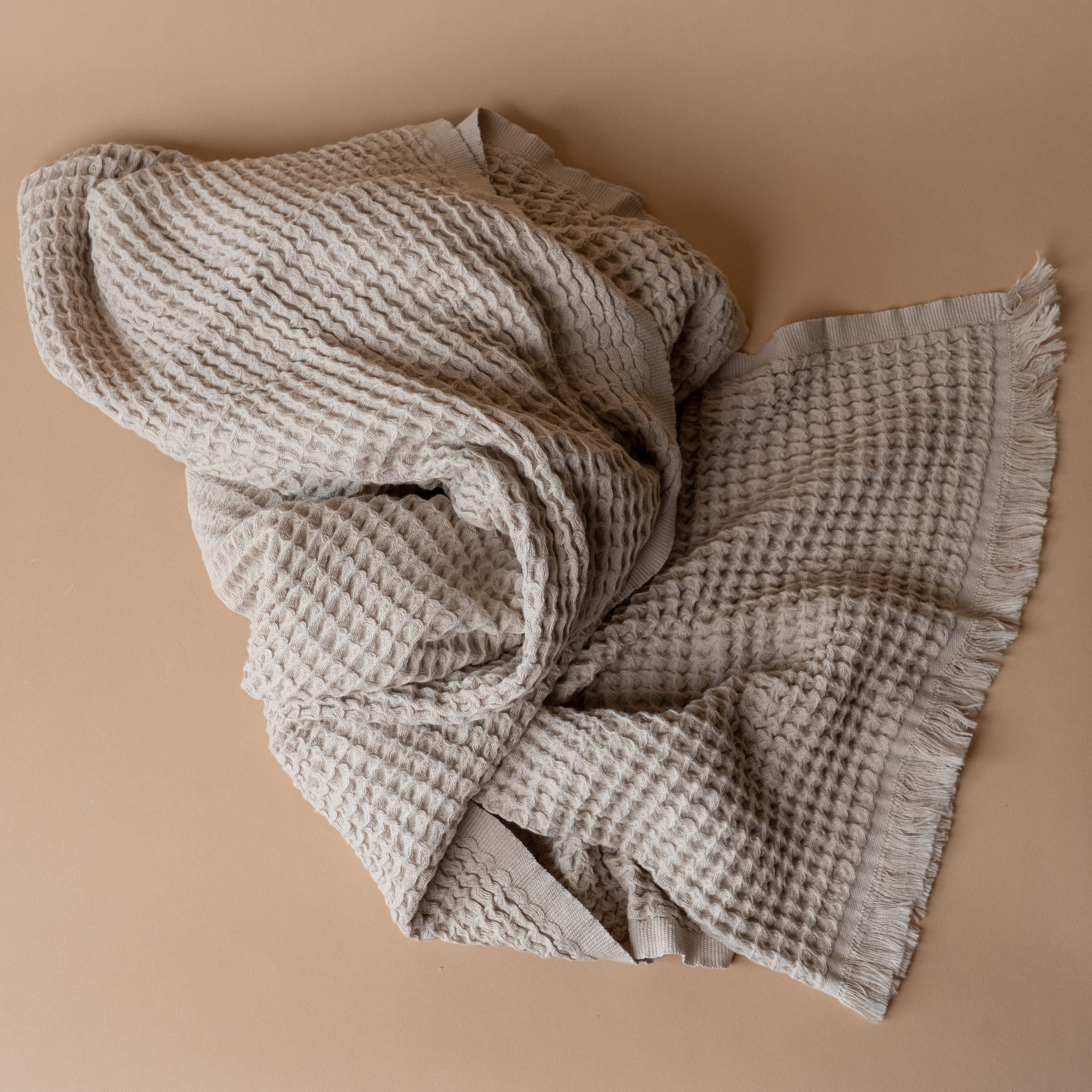 French Waffle Bath Towel bath towel Pokoloko