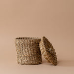 Woven Seagrass Canister canister Luxe B Co (Faire) Large