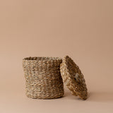 Woven Seagrass Canister canister Luxe B Co (Faire) Large