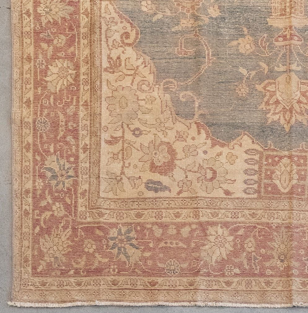 Vintage Turkish Oushak 10'2" x 6'7"