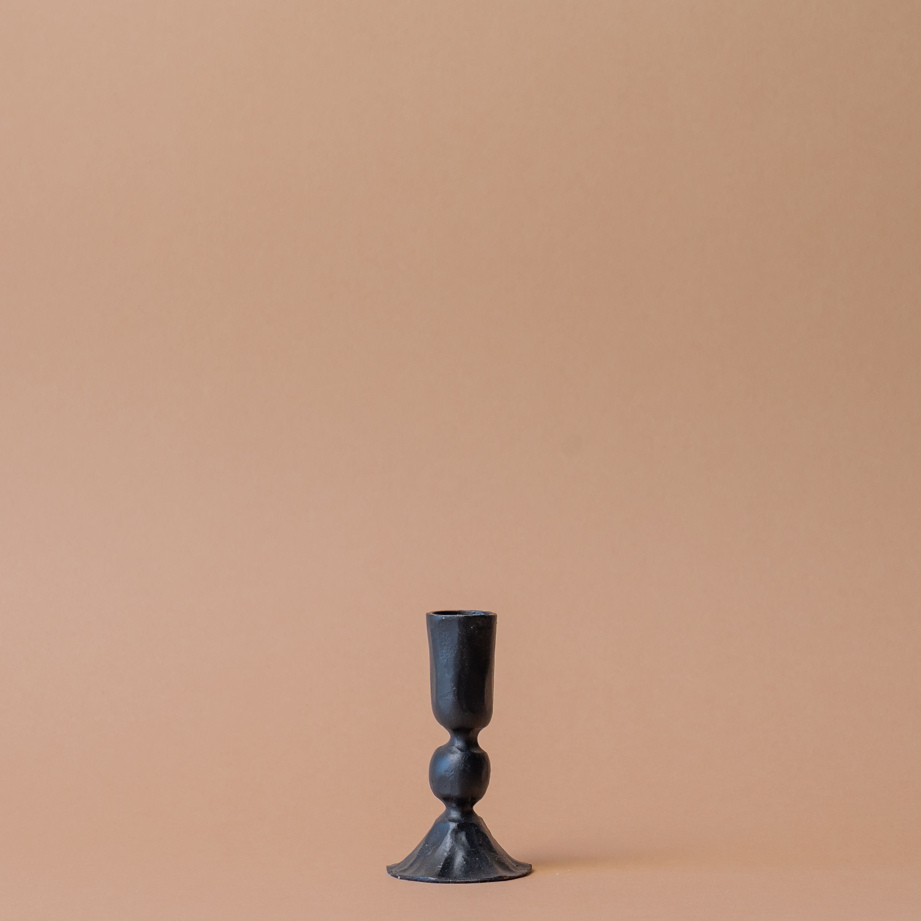 Forged Iron Candlestick Holder - Black candle holder Bohemia Design (Faire) Medium