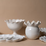Trifle Bowl with Ruffle Edge - Rug & Weave