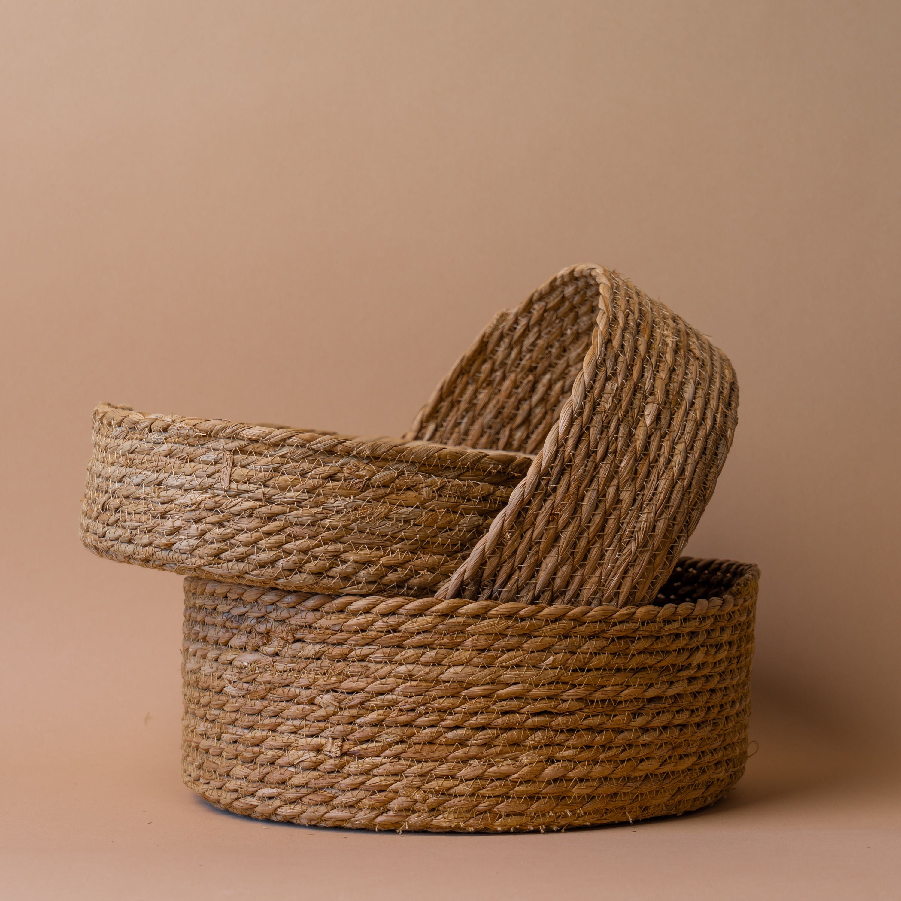 Round Seagrass Basket basket Bacon Basketware (Faire)