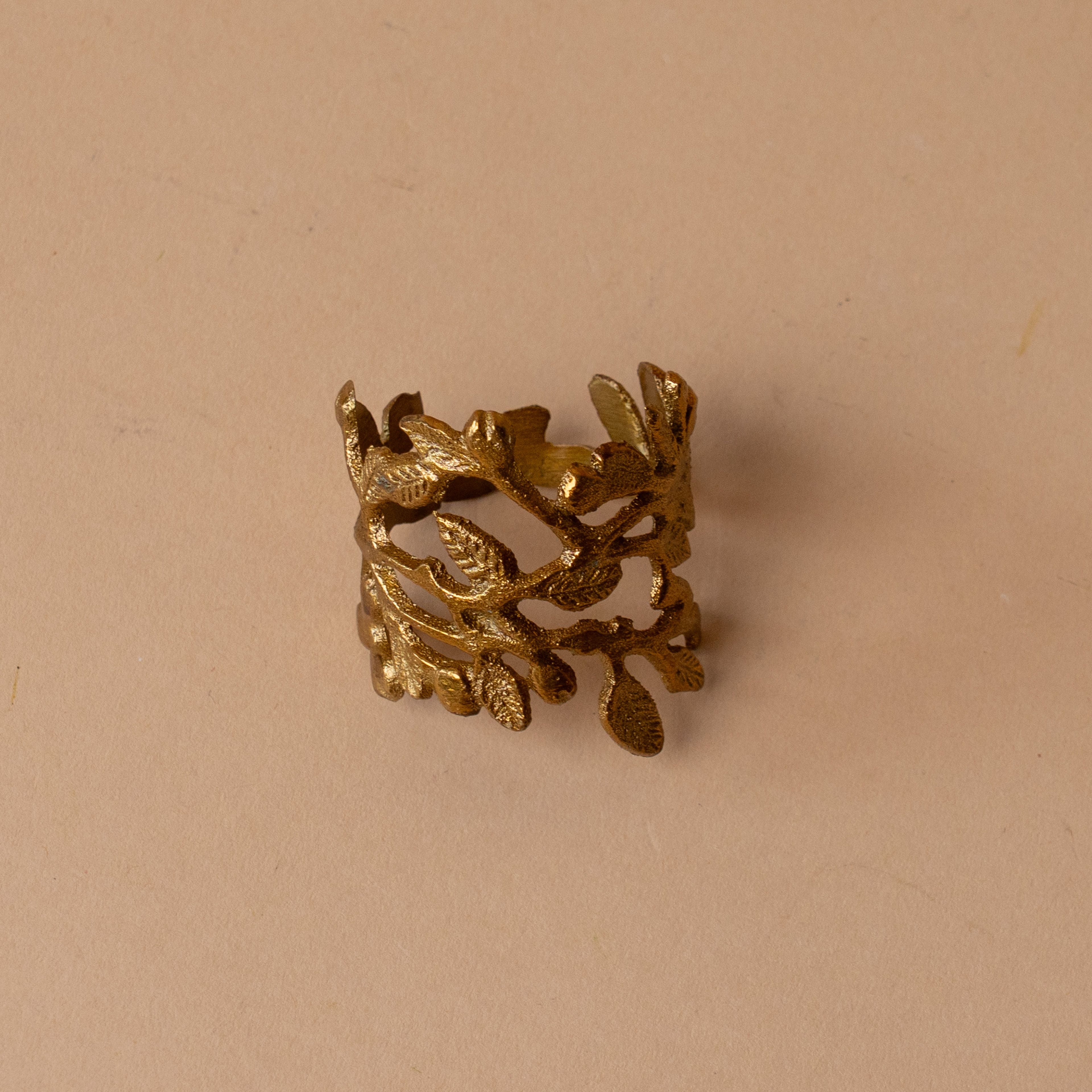 Brass Leaf Napkin Ring