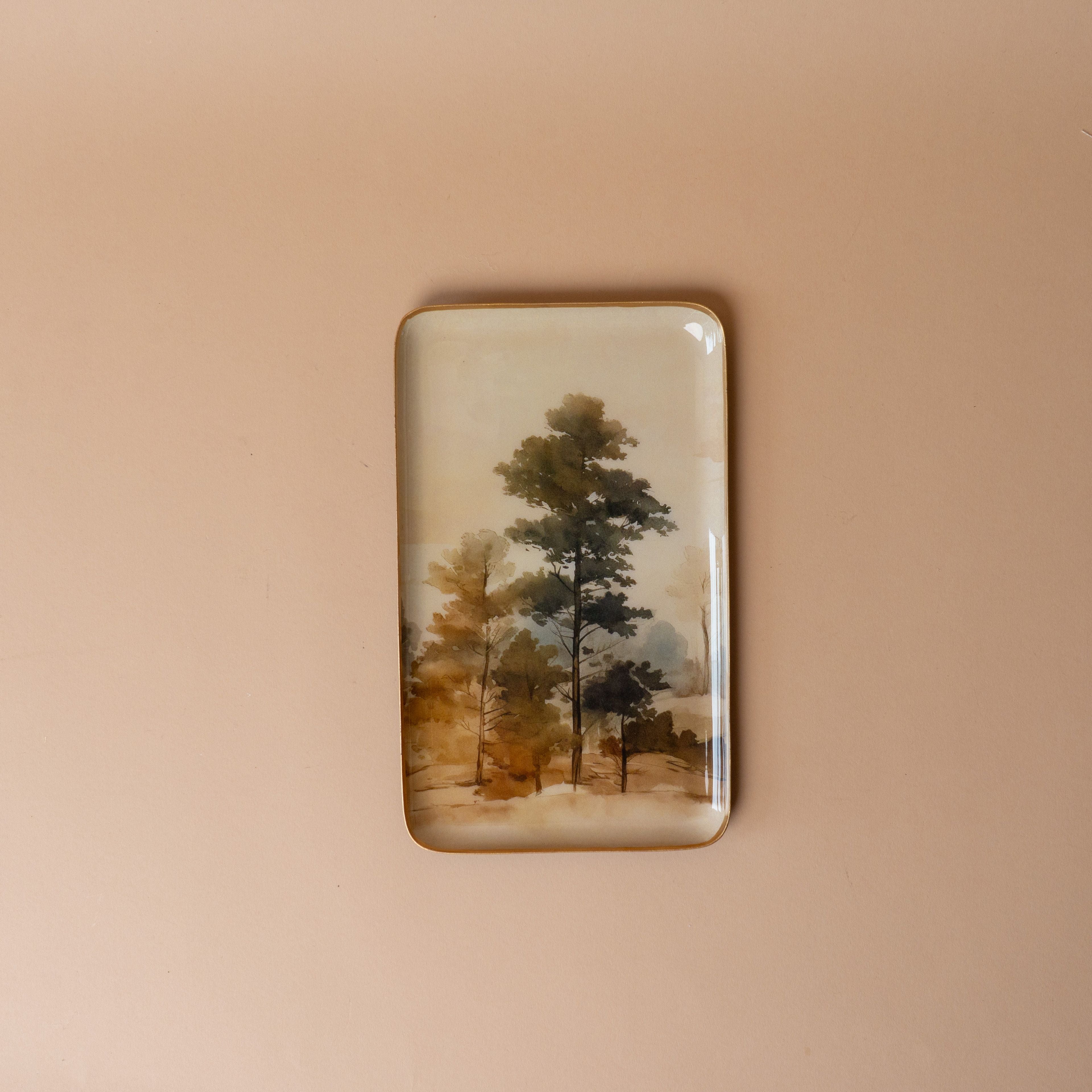 Woodland Enamelled Tray