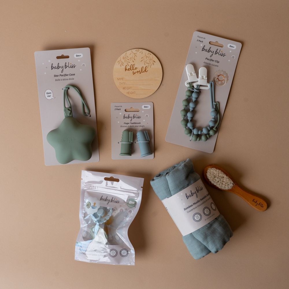 Newborn Gift Set FINNBIRD - gift box Baby Bliss (Faire) Sage & Teal