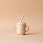 Sippy Cup with Straw FINNBIRD - cup Baby Bliss (Faire) Almond