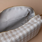 Rug & Weave made Gingham Linen Bag Toiletry Bag Rug & Weave
